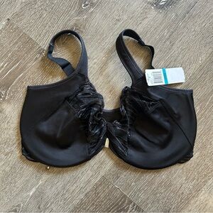 NWT 38DDD Black Front Clasp Underwire Paramour Bra